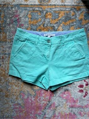 Southern Tide Women's Aqua Cotton 3” Shorts